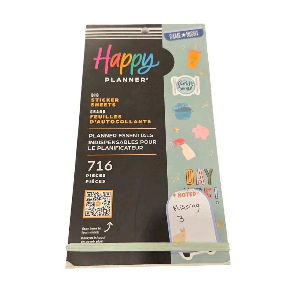 The Happy Planner  Planner Essentials BIG Sticker Book Missing 3 Stickers